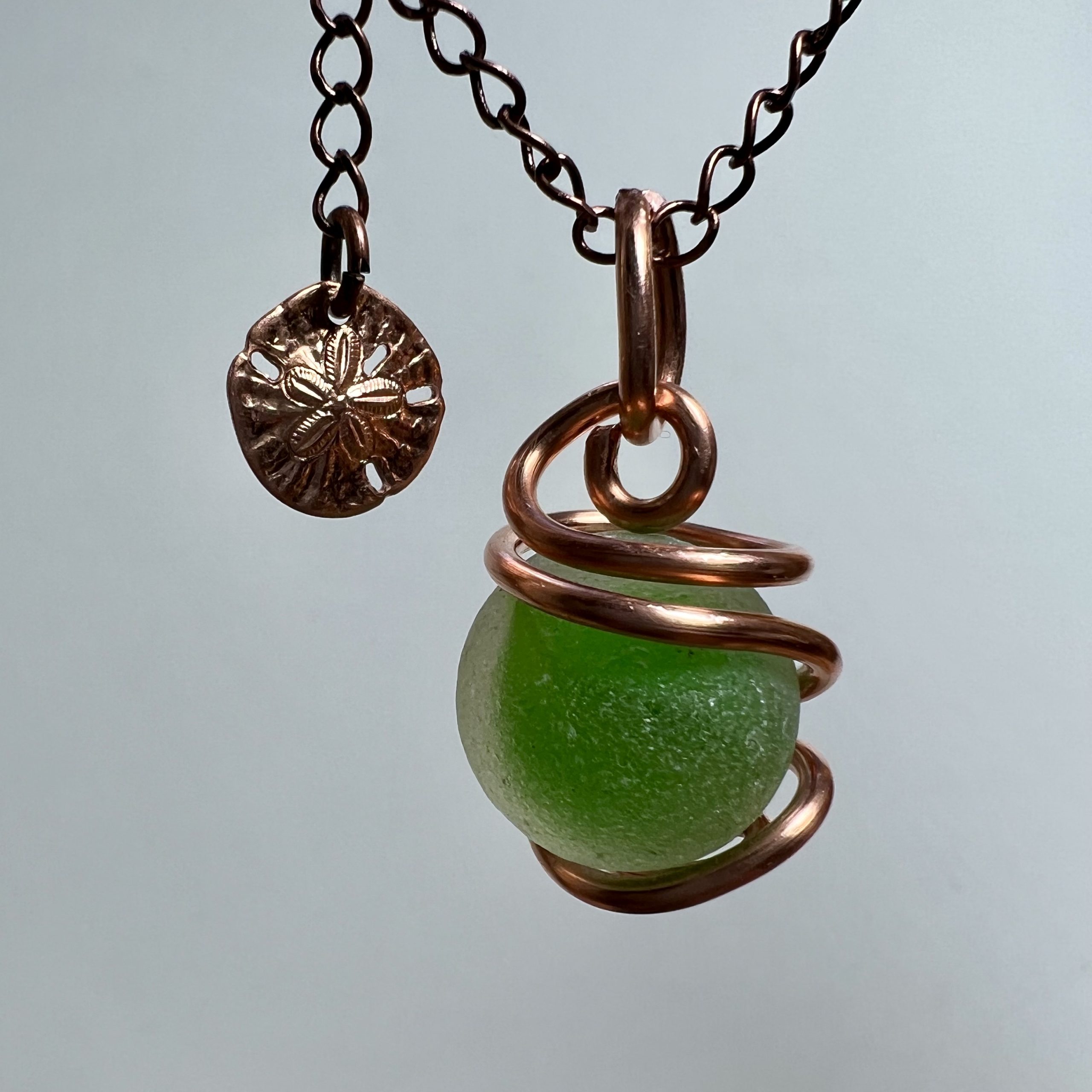 Frosty Sea Glass Marble Pendant - Image 4