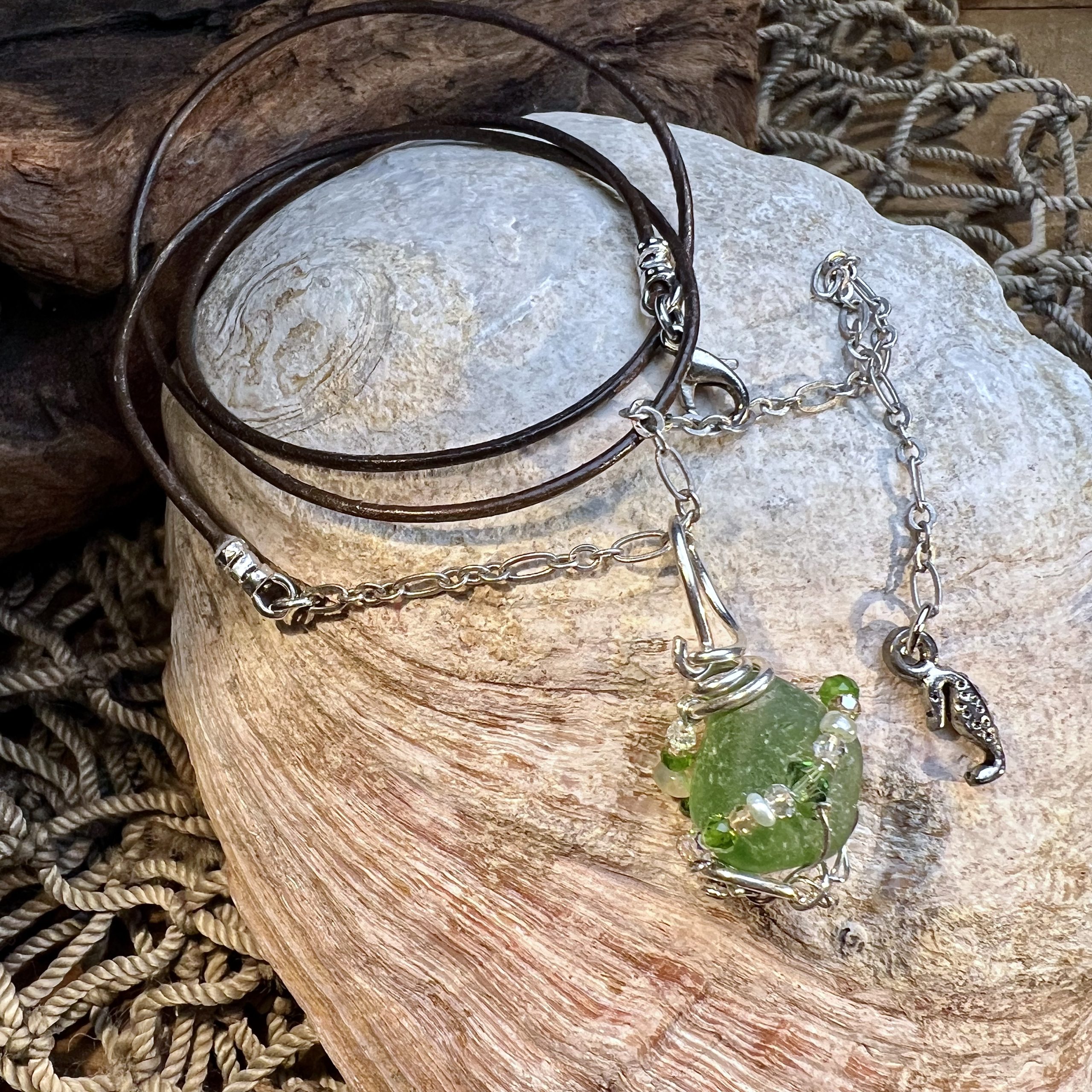 Green Mini Bling Pendant