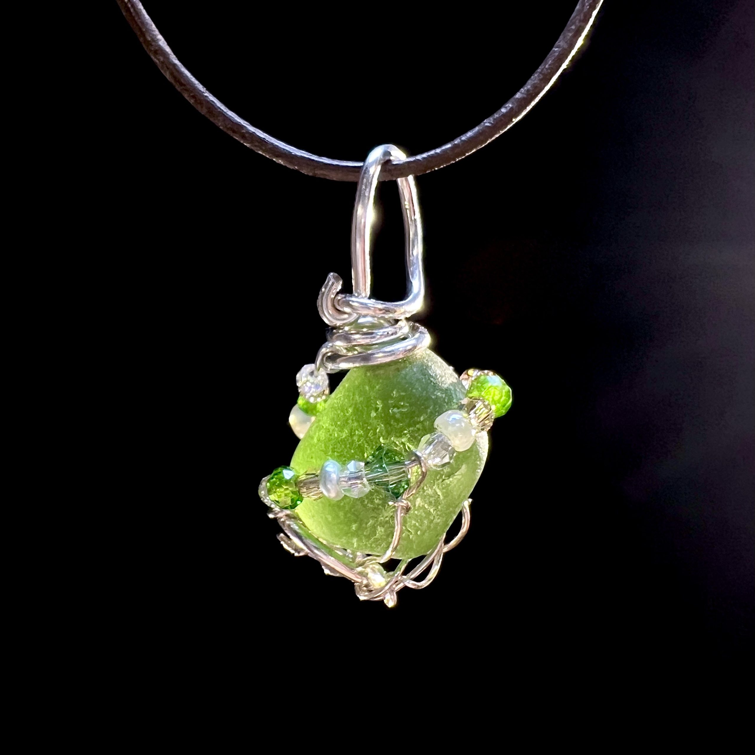 Green Mini Bling Pendant - Image 3