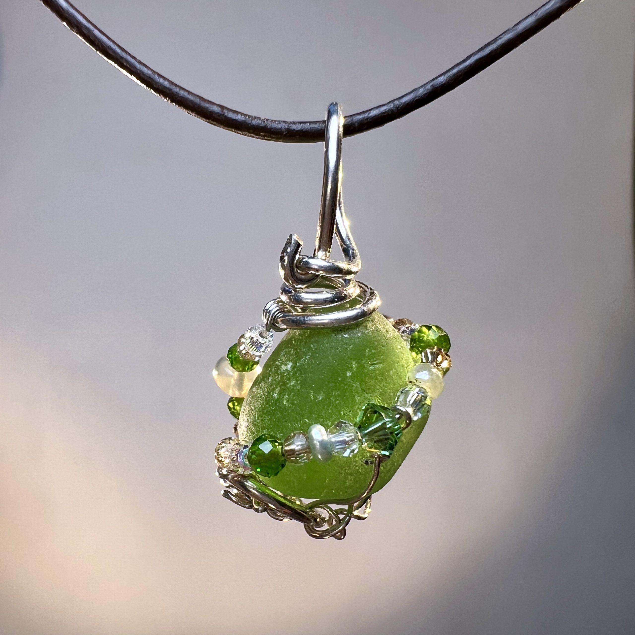 Green Mini Bling Pendant
