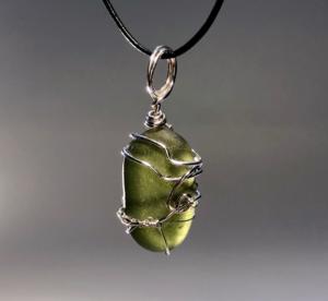 Mossy Olive Pendant