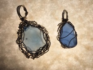 Elegant Blue Sea Glass