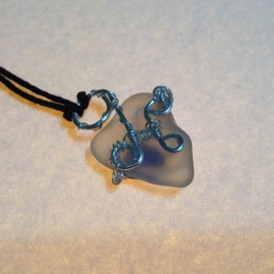 Monogrammed Heart #1Pendant Back